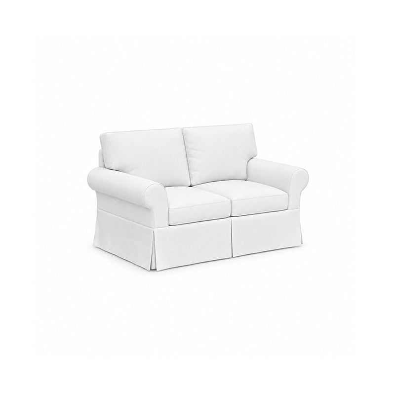 Pottery Barn Basic 2 Seater Sofa-Canvas Ivory