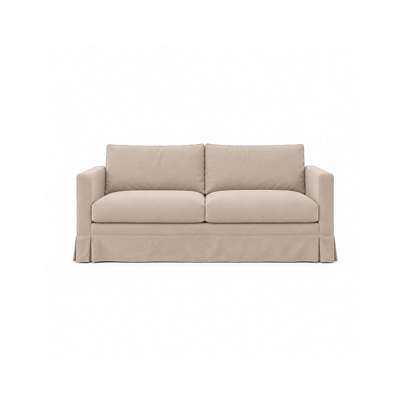 Karlstad 3 Seater Long Skirt Sofa Cover-Microfiber Camel
