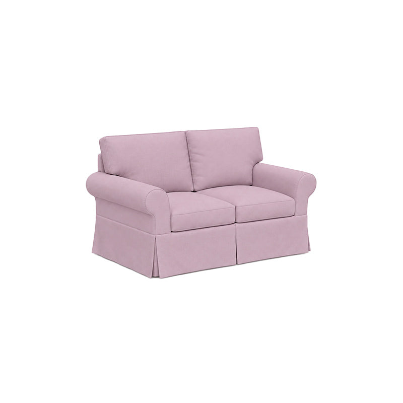 Pottery Barn Basic 2 Seater Sofa-Velvet Dusty rose