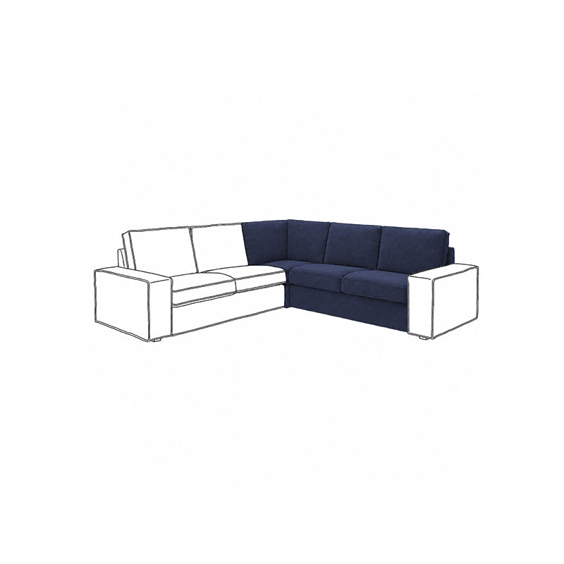 KIVIK Corner Section Sofa Cover-Chenille Midnight
