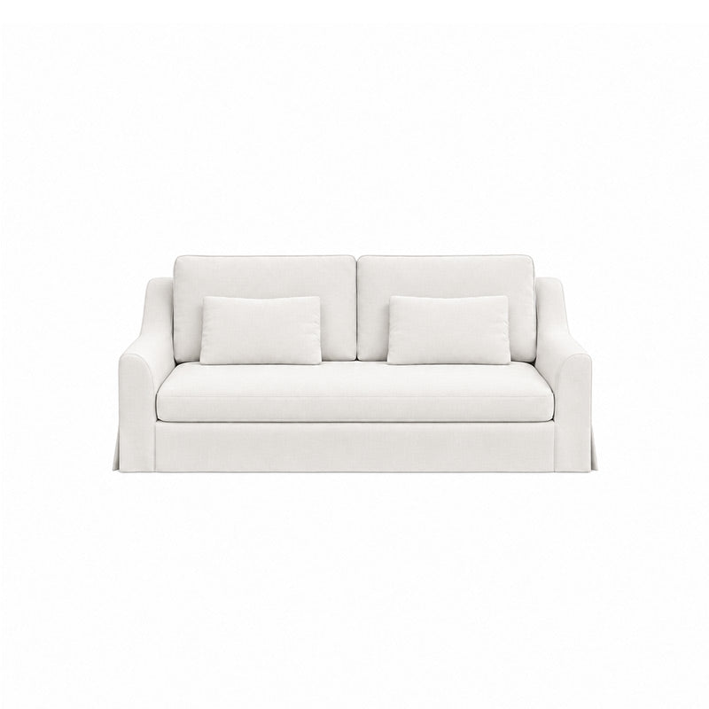 Färlöv 3 Seater Sofa Cover-Corduroy Silver White