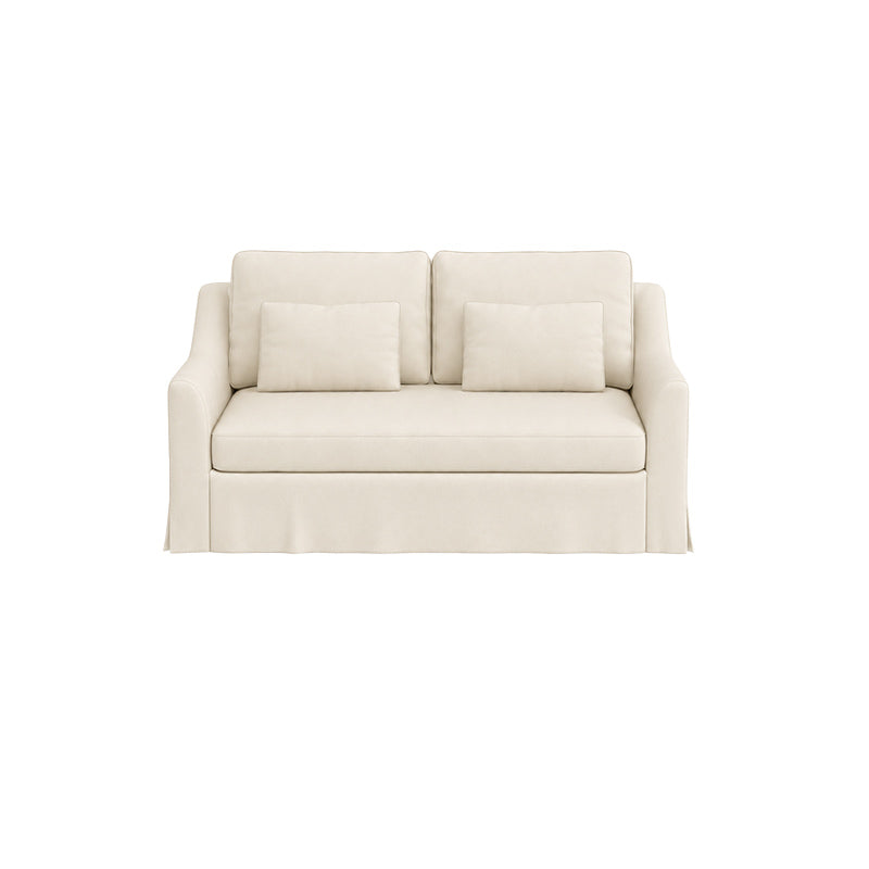Färlöv 2 Seater Sofa Cover-Velvet Beige