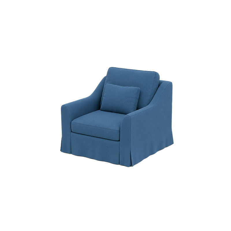 Färlöv Armchair Cover-Structural Weave powder-blue