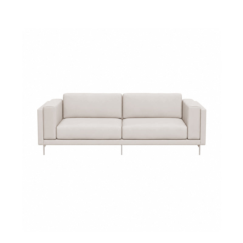 Nockeby 3 Seater Sofa Cover-Corduroy Silver White