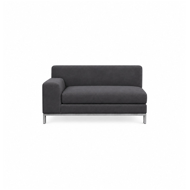 Kramfors 2 Seater Sofa with Left Arm Cover-Structural Weave charcoal