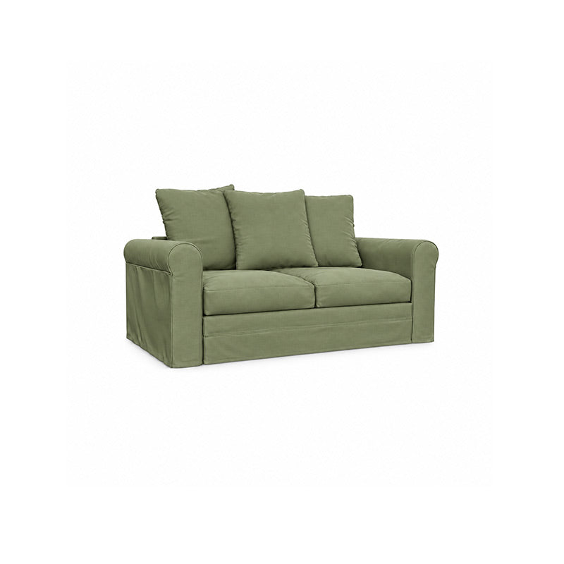 Grönlid 2 Seater Sofa Cover-Chenille Cypress Green