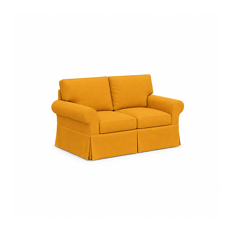 Pottery Barn Basic 2 Seater Sofa-Corduroy Mustard