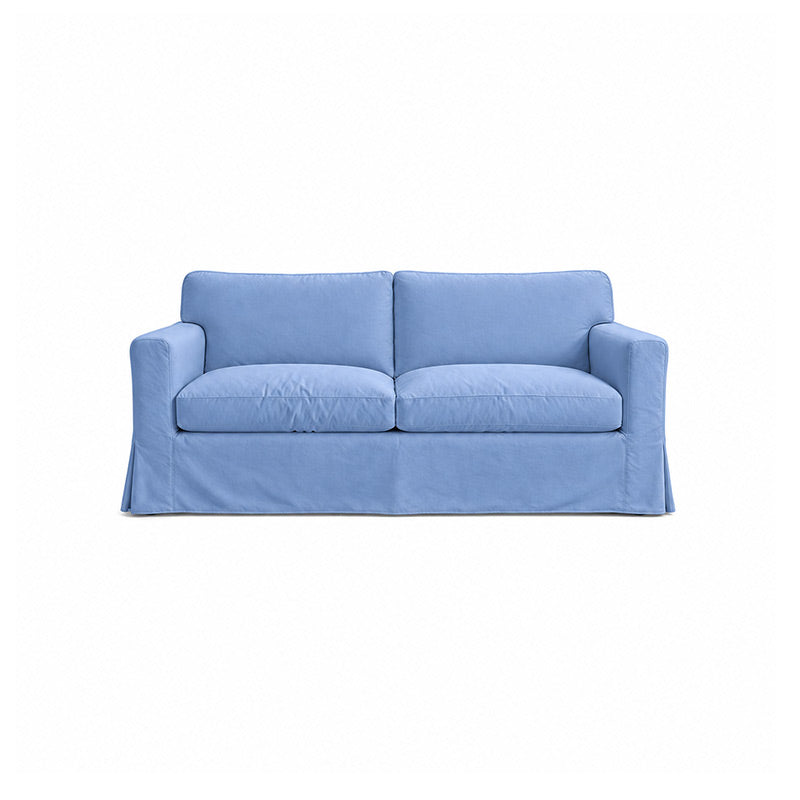 Sandby 3 Seater Sofa Cover-Structural Weave powder blue