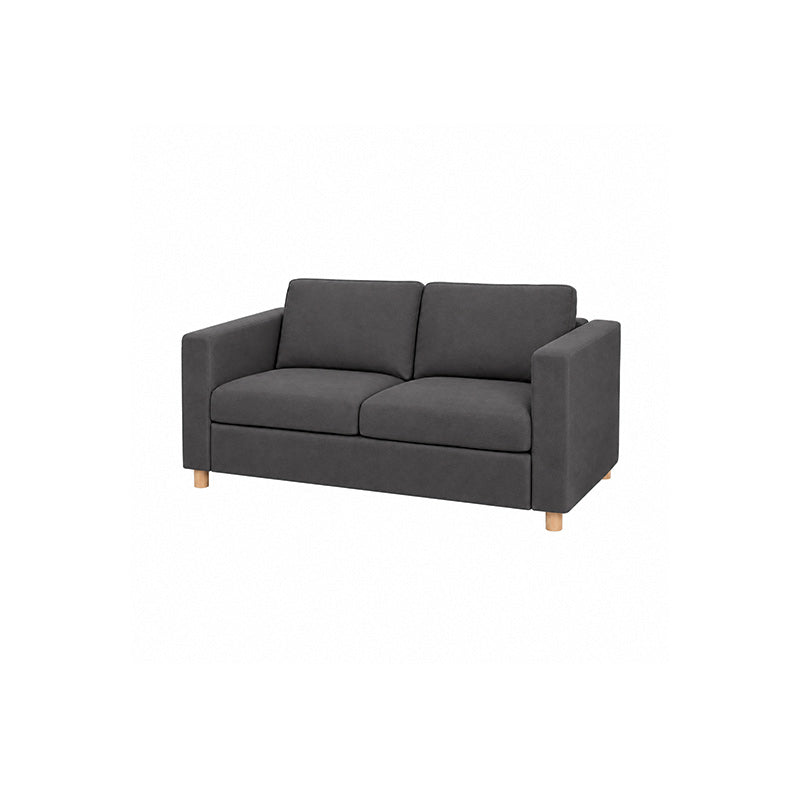 Vimle 2 Seater Sofa Cover-Structural Weave charcoal