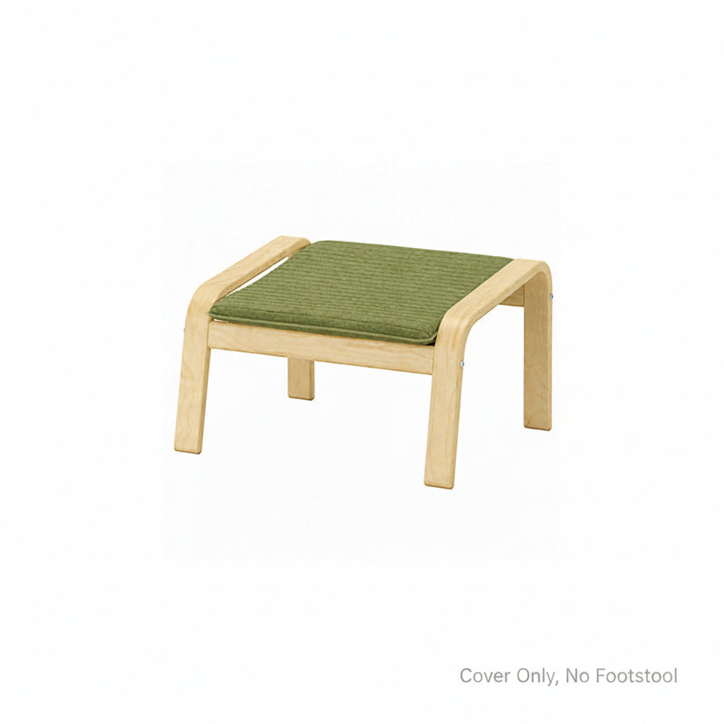 POANG Footstool Cover 2-Chenille Cypress Green