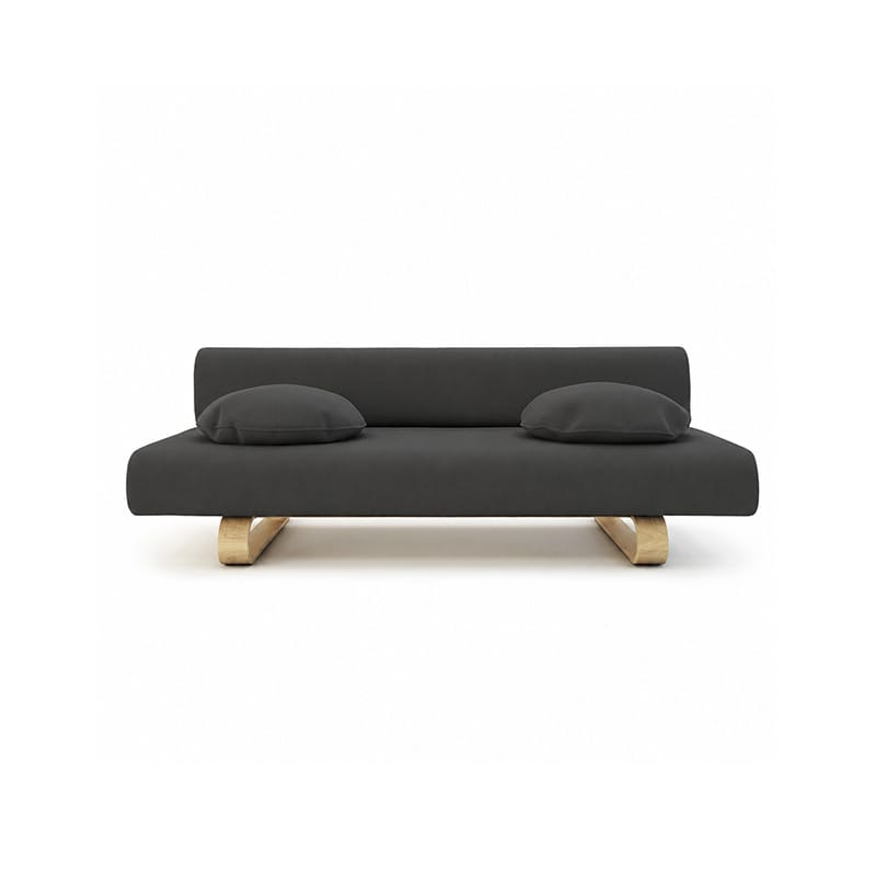 Allerum Sofa Bed Cover-Structural Weave charcoal