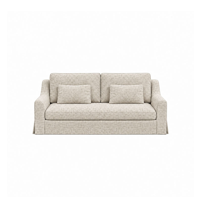 Färlöv 3 Seater Sofa Cover-Patterned Weave Cream