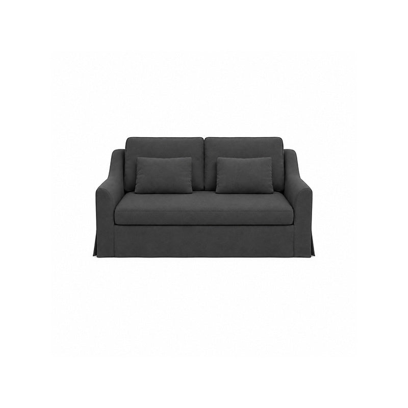 Färlöv 2 Seater Sofa Cover-Canvas Charcoal