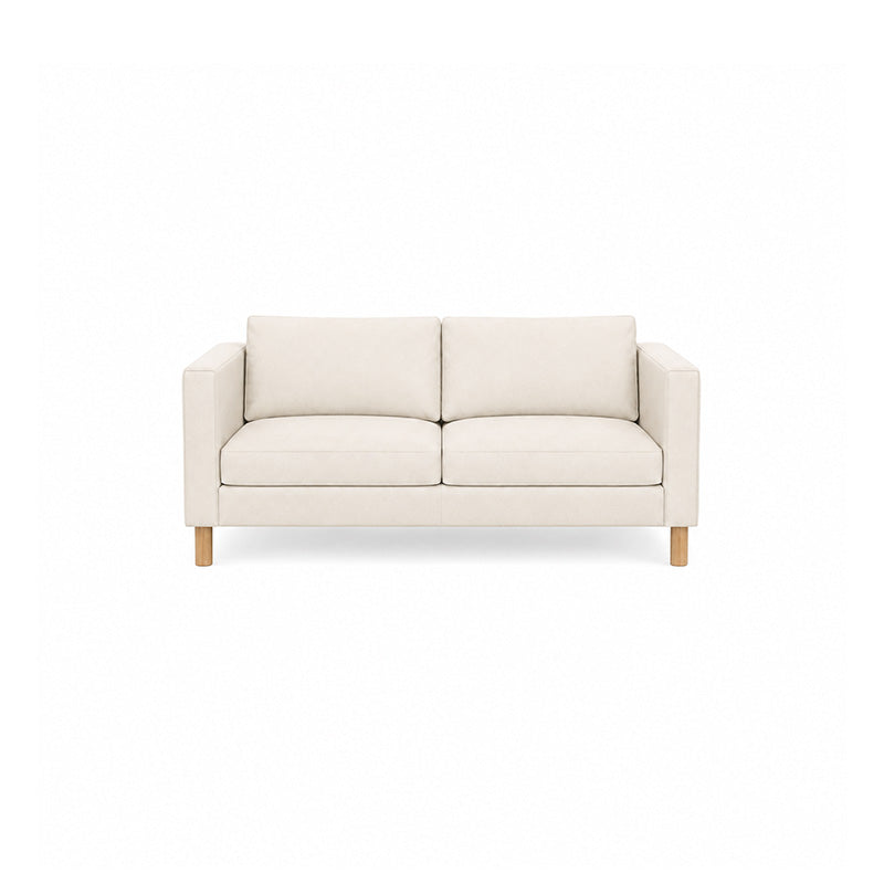 Karlstad 2 Seater Sofa Cover -Corduroy Silver White