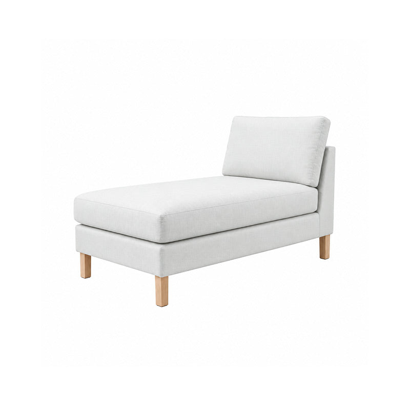 Karlstad Chaise Lounge Cover-Canvas Pure white