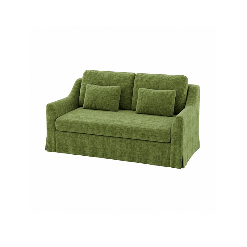 Färlöv 2 Seater Sofa Cover-Chenille Cypress Green
