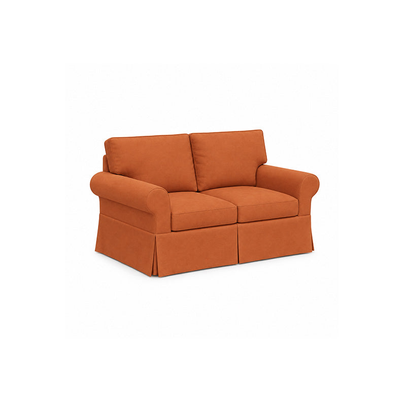 Pottery Barn Basic 2 Seater Sofa-Chenille Terracotta