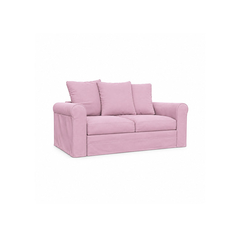 Grönlid 2 Seater Sofa Cover-Structural Weave blush pink