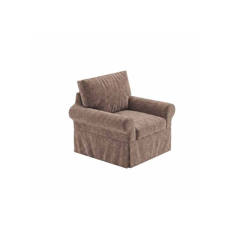 POTTERY BARN Basic Chair Cover-Chenille Antelope