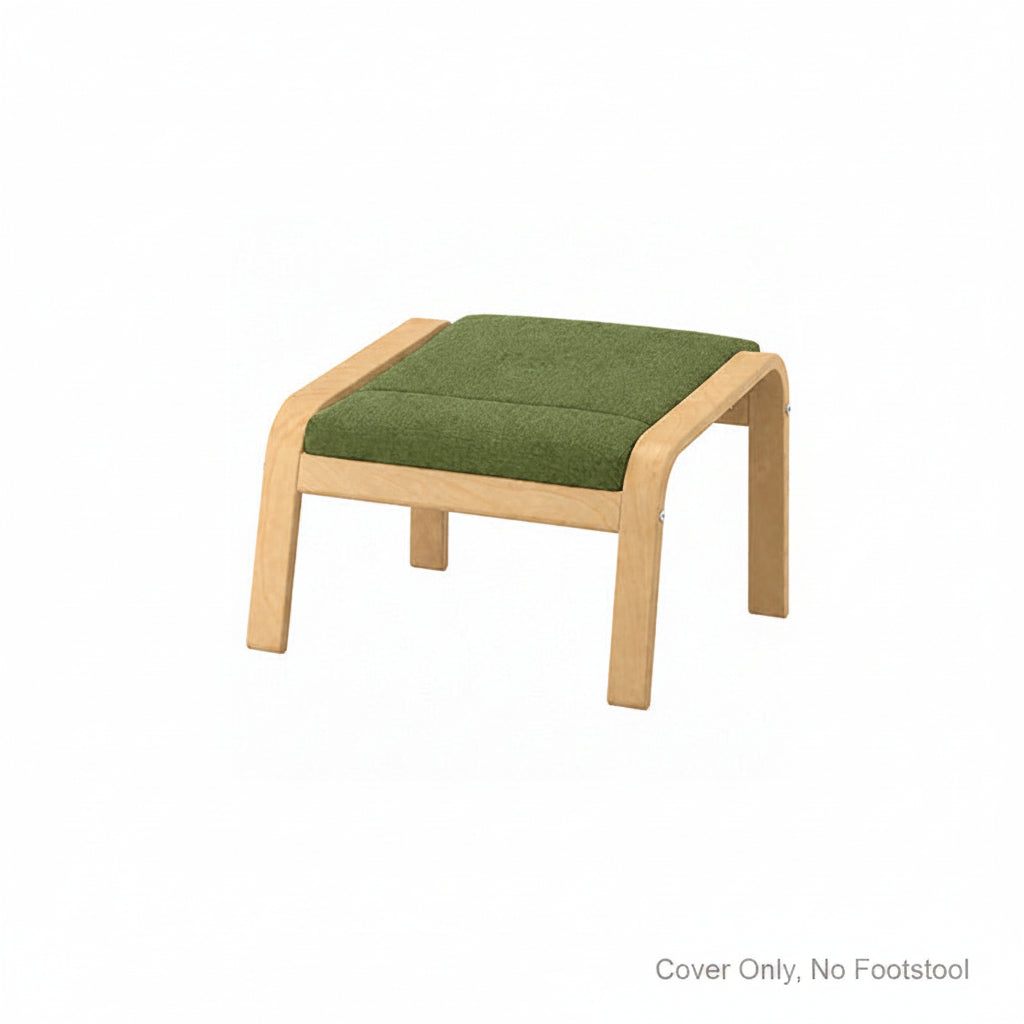 POANG Footstool Cover 1-Chenille Cypress Green