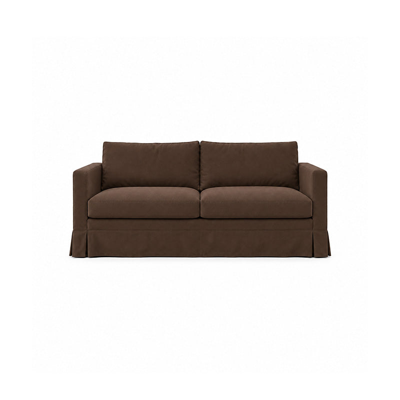 Karlstad 3 Seater Long Skirt Sofa Cover-Chenille Chestnut