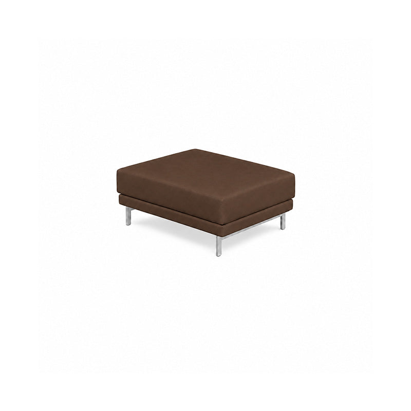 Nockeby Footstool Cover-Chenille Chestnut