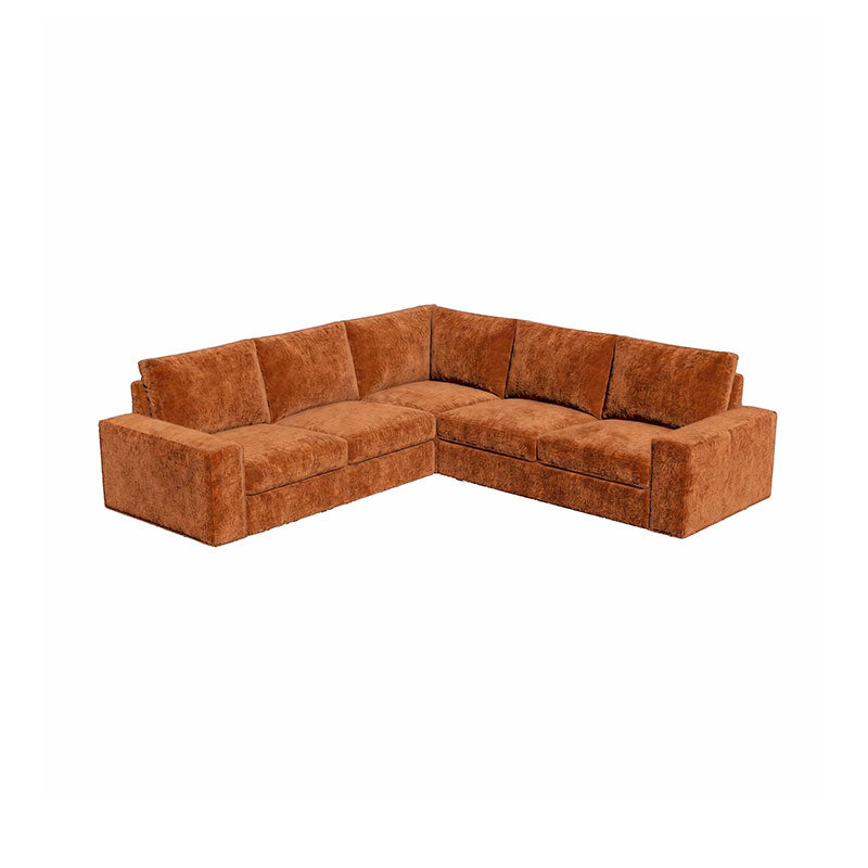 KIVIK 4-Seat Corner Sofa Cover-Chenille Terracotta