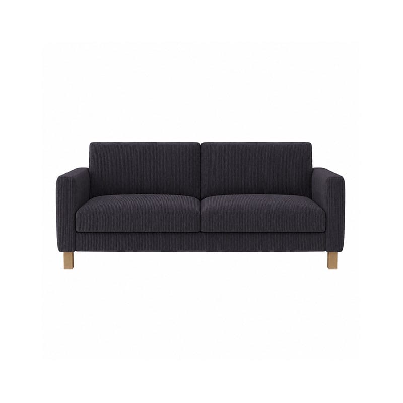KARLSTAD 3-Seat Sofa Cover-Corduroy Ash Gray