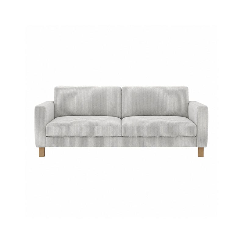 KARLSTAD 3-Seat Sofa Cover-Corduroy Mink taupe