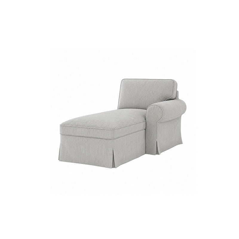 Funda EKTORP chaise longue con brazo derecho-microfibra menta