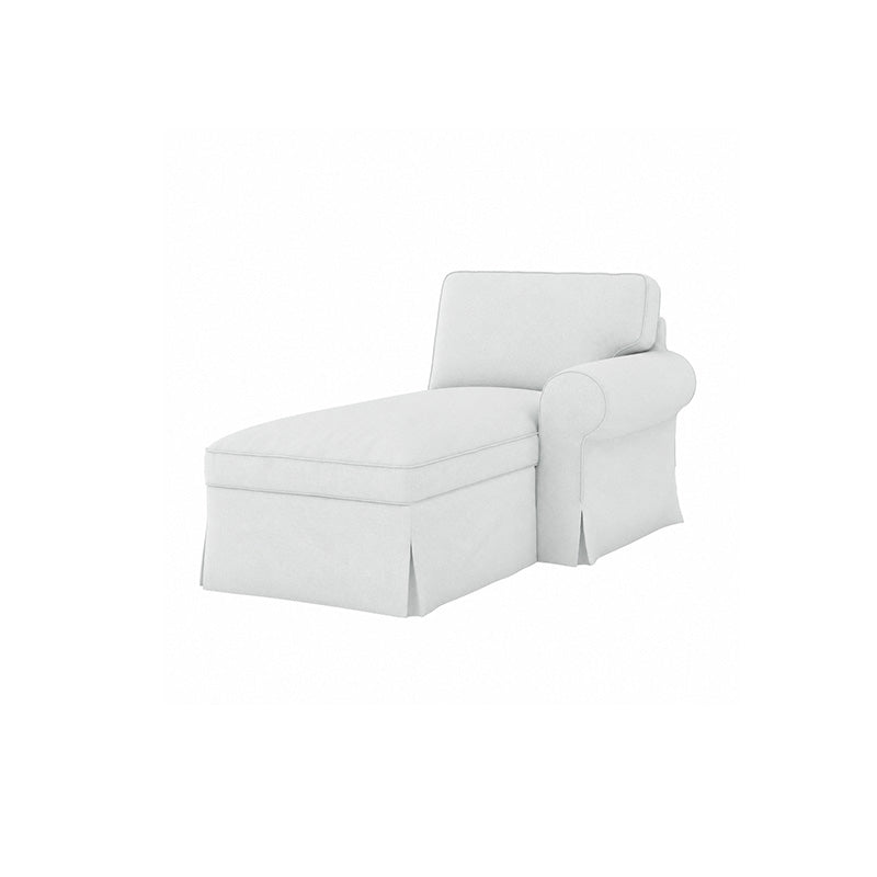Funda EKTORP chaise longue con brazo derecho-microfibra menta