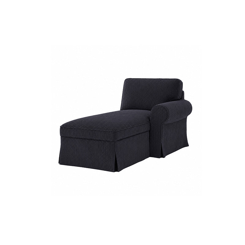 Funda EKTORP chaise longue con brazo derecho-microfibra menta