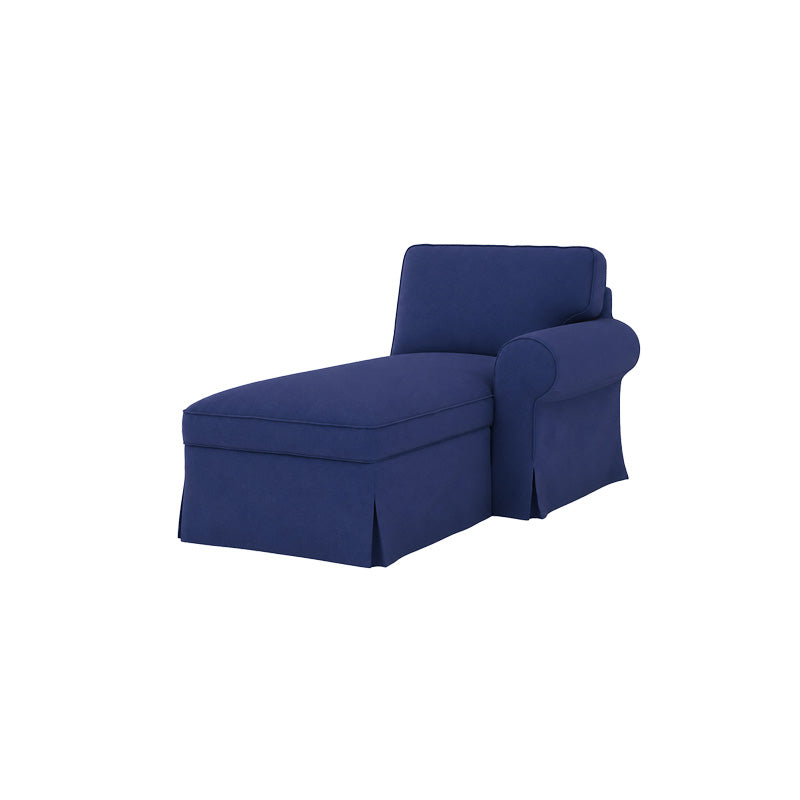 Funda EKTORP chaise longue con brazo derecho-microfibra menta