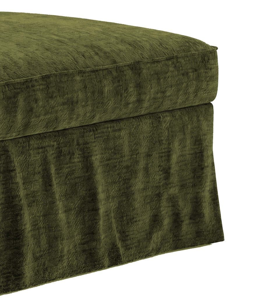EKTORP Funda de reposapiés - Chenilla verde musgo