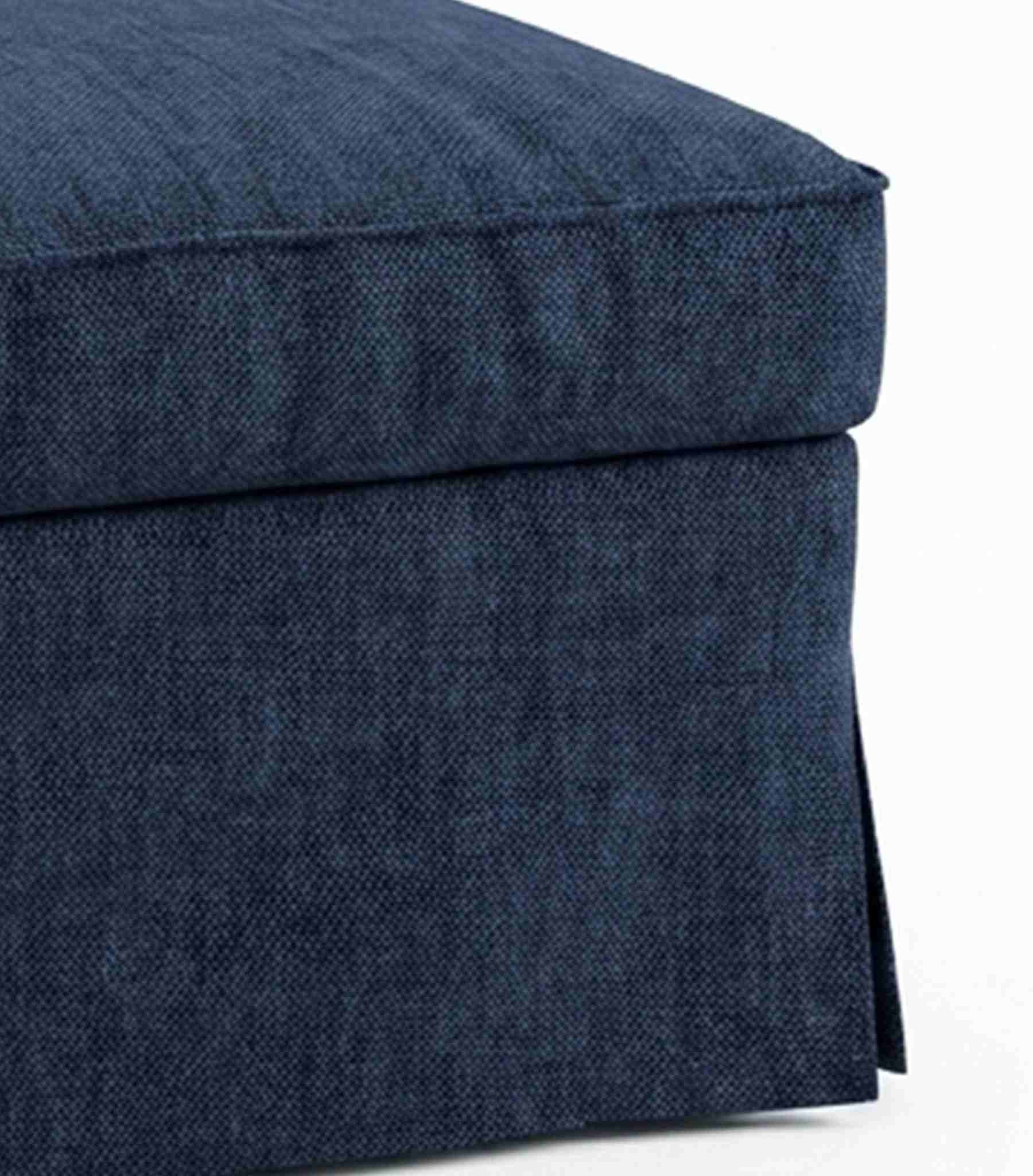 Funda EKTORP chaise longue con reposabrazos izquierdo-chenilla Midnight