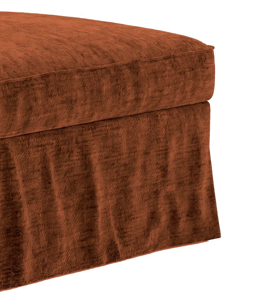 EKTORP Funda de diván con reposabrazos izquierdo, chenilla terracota