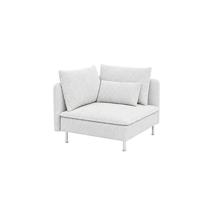 SODERHAMN Corner Section Sofa Cover-Corduroy Mink taupe