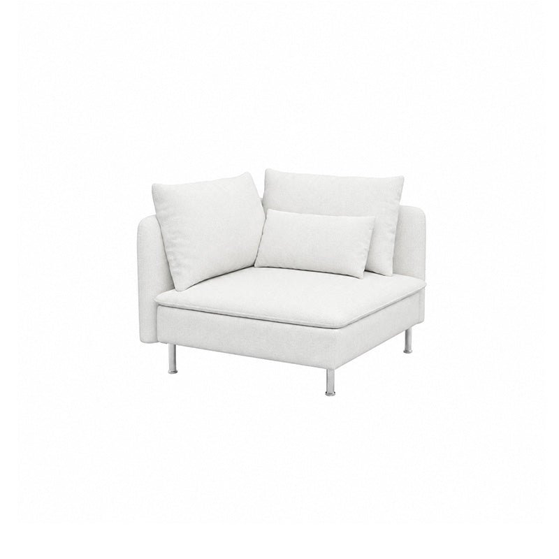 SODERHAMN Corner Section Sofa Cover-Canvas Pure white