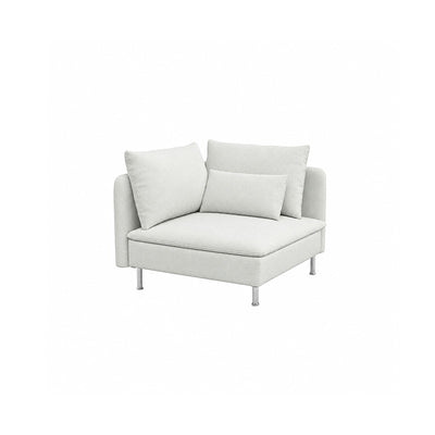 SODERHAMN Corner Section Sofa Cover-Canvas Ivory