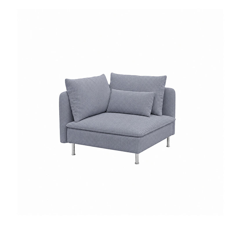 SODERHAMN Corner Section Sofa Cover-Corduroy Gray