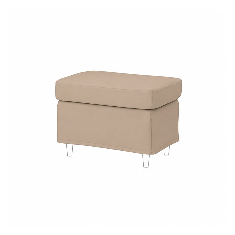 STRANDMON Footstool Cover-Canvas Oatmeal