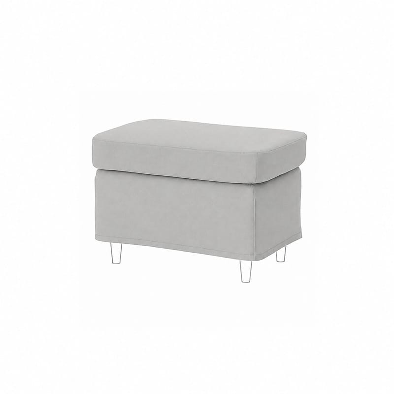 STRANDMON Footstool Cover-Corduroy Mink taupe