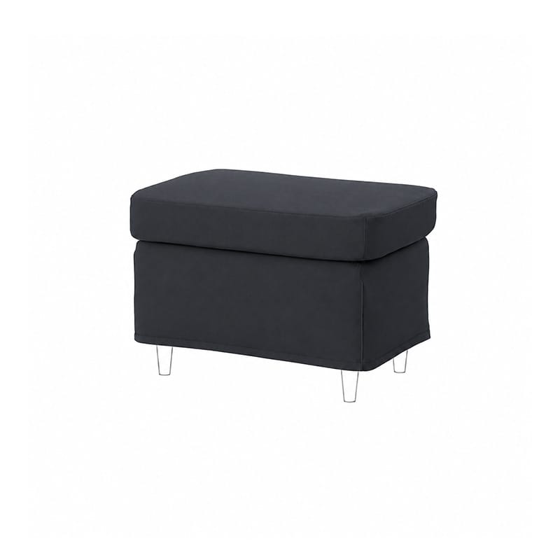 STRANDMON Footstool Cover-Corduroy Ash Gray