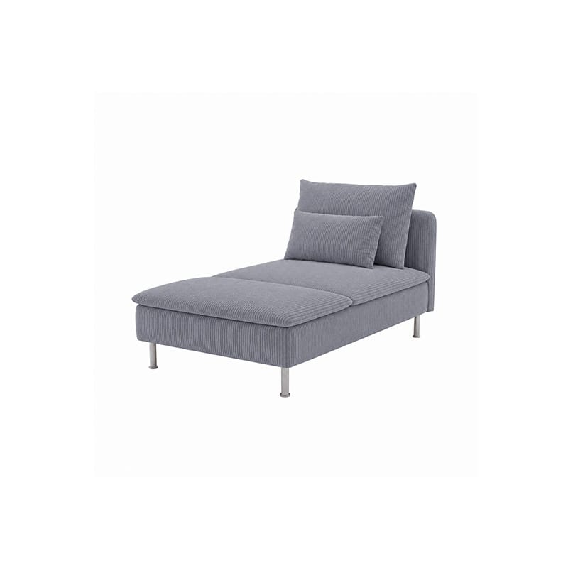 SODERHAMN Chaise Lounge Cover-Corduroy Gray