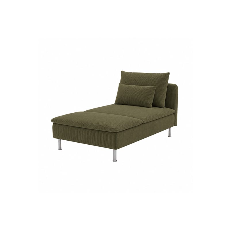 SODERHAMN Chaise Lounge Cover-Corduroy Olive