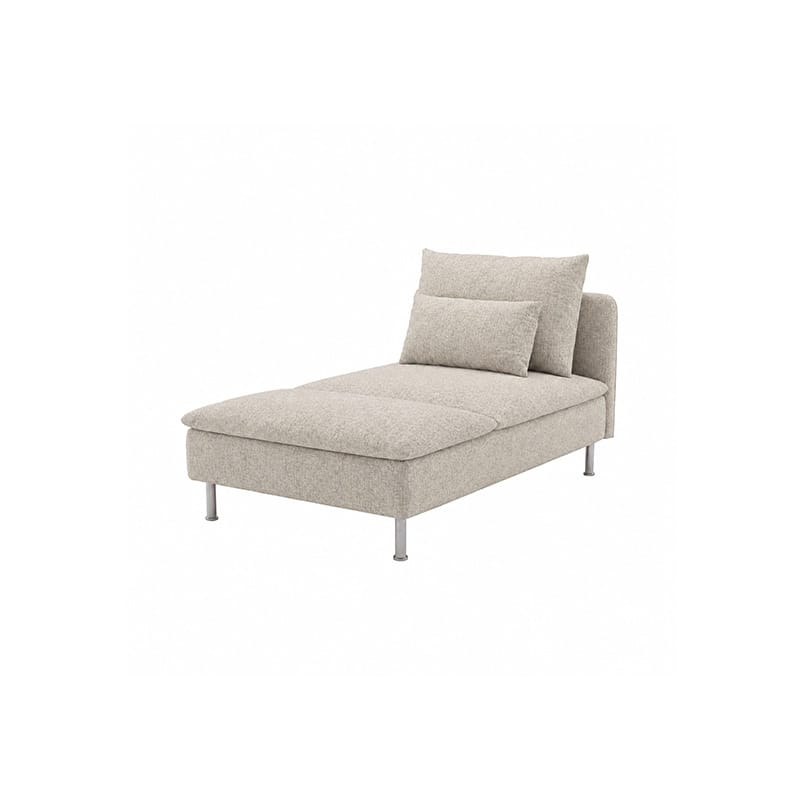 SODERHAMN Chaise Lounge Cover-Patterned Weave  Cream