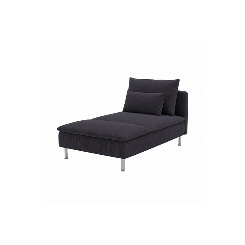 SODERHAMN Chaise Lounge Cover-Corduroy Ash Gray