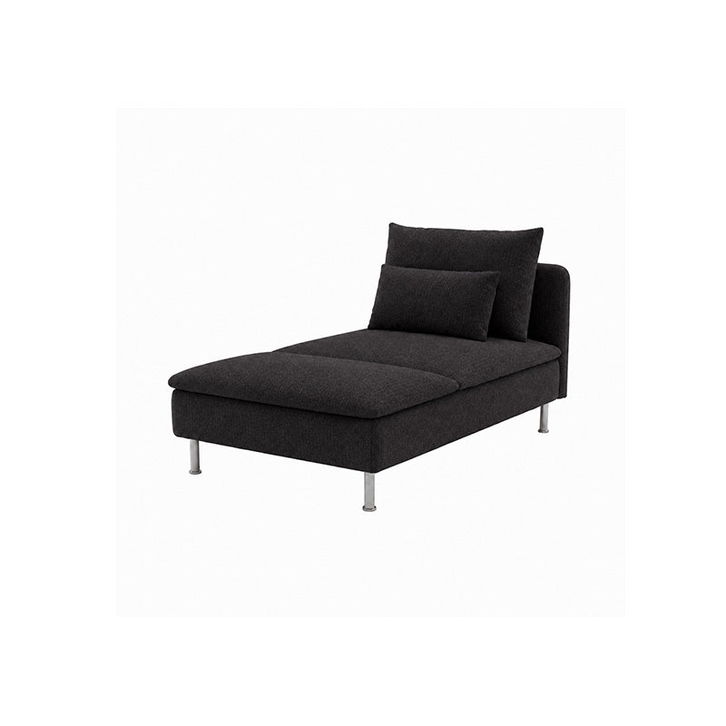 SODERHAMN Chaise Lounge Cover-Microfiber Black