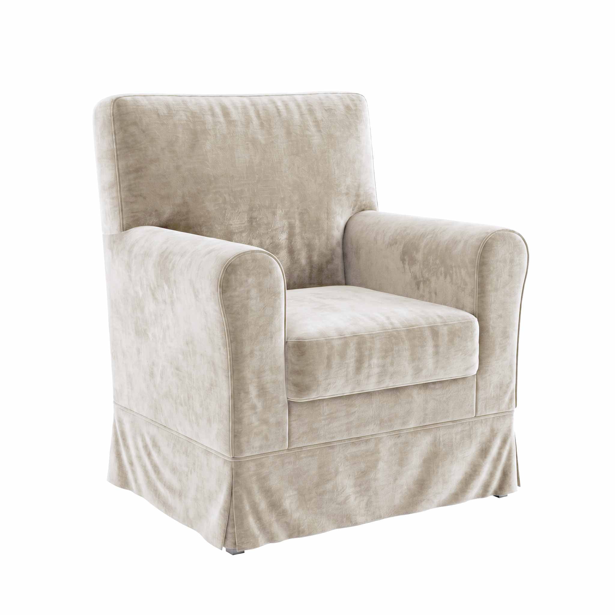 Funda de sillón EKTORP Jennylund-Chenilla color crema