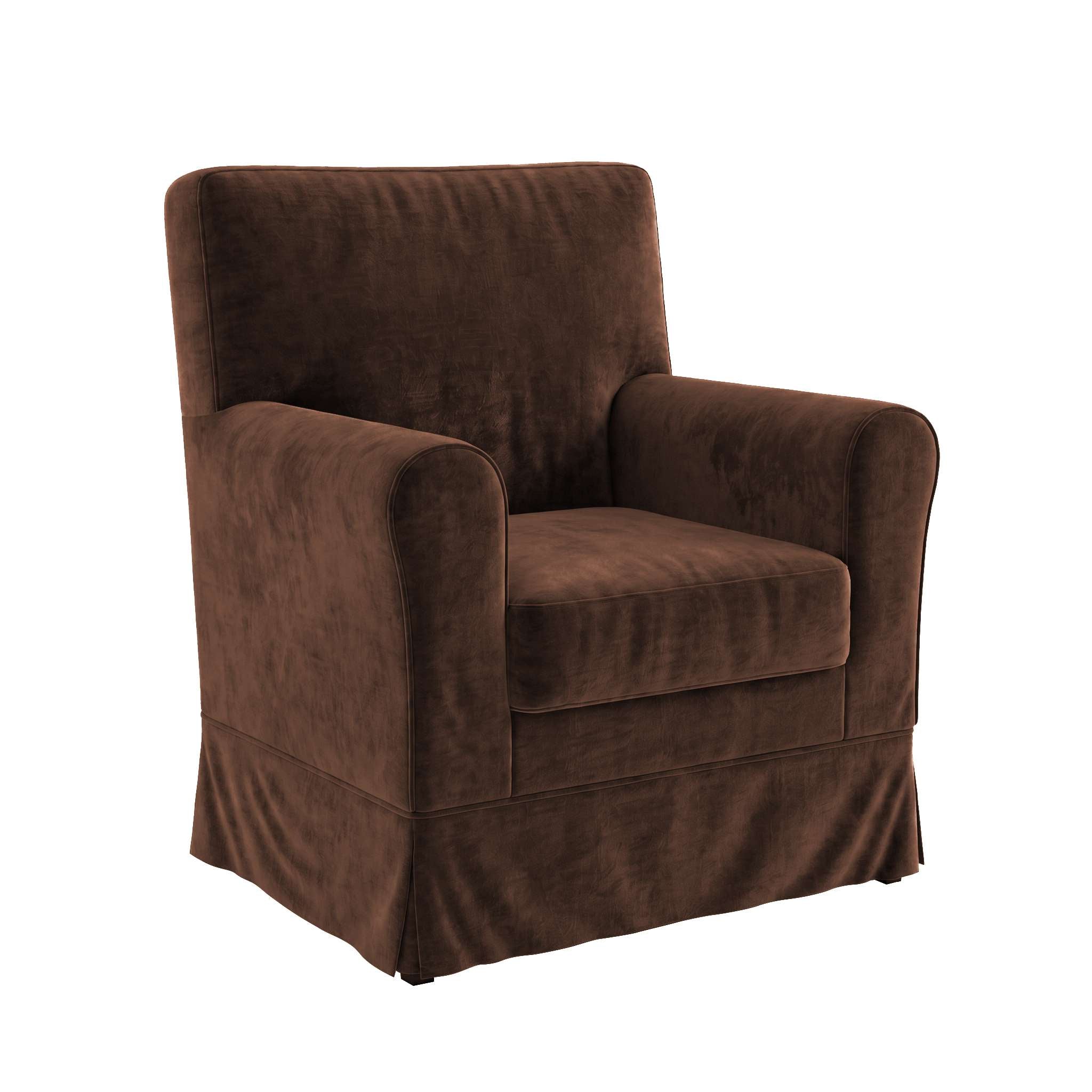 Funda de sillón EKTORP Jennylund - Chenilla Castaño